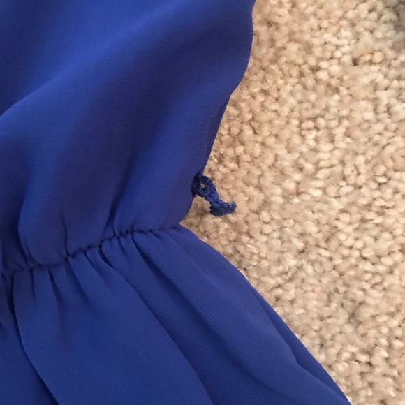 BCX Royal Blue 3/4 Sleeve Flowy Dress - Picture 5 of 6